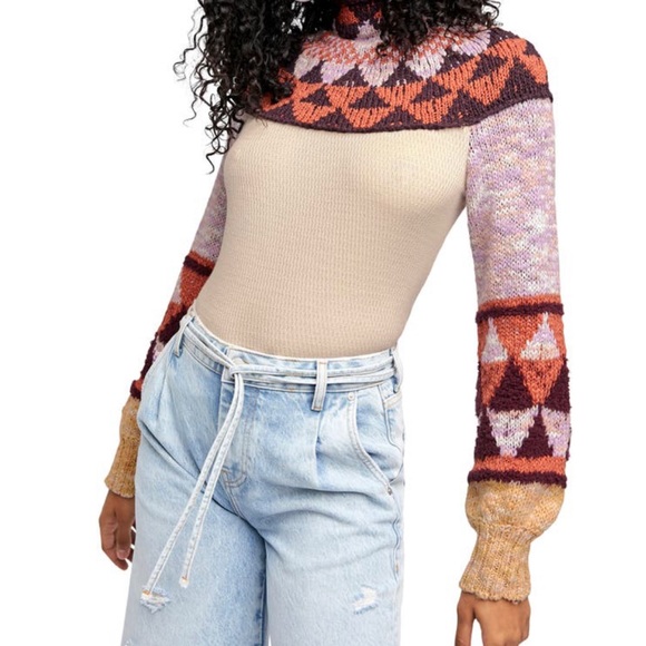 ***SOLD!**NWT Free People Swit the Small Stuff pullover M - Picture 6 of 12